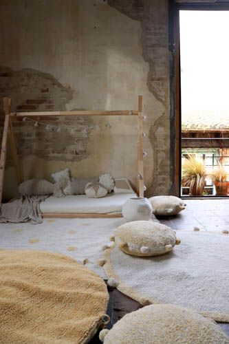 Lorena Canals. Washable Rug Hido Natural-Honey 120X160