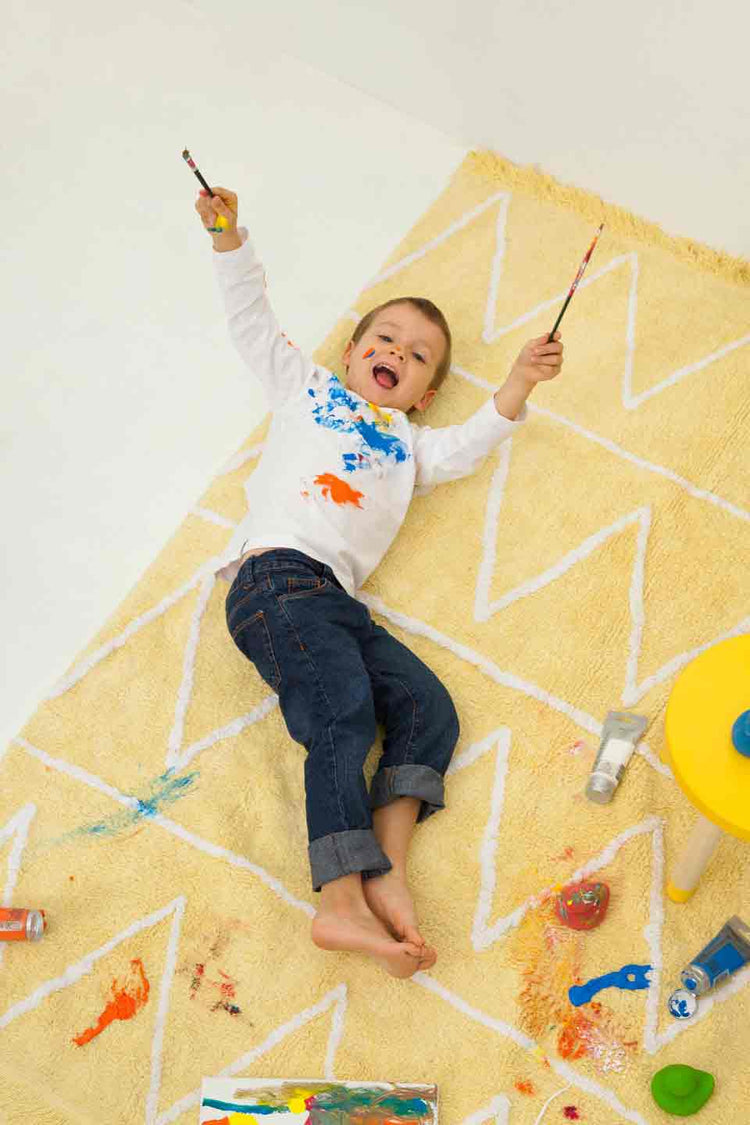 Lorena Canals. Washable Rug Hippy Yellow
