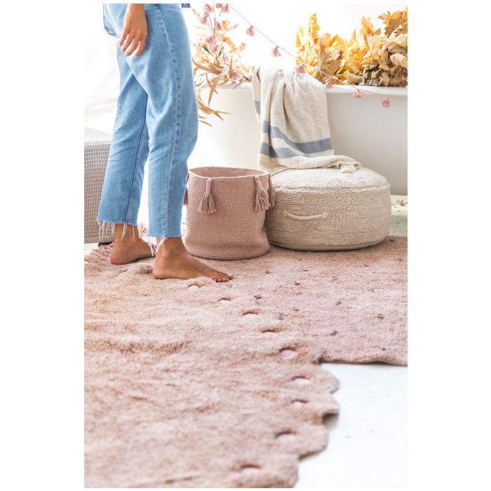Lorena Canals. Room Rug Pine Cone Vintage Nude . 130x180 cm.
