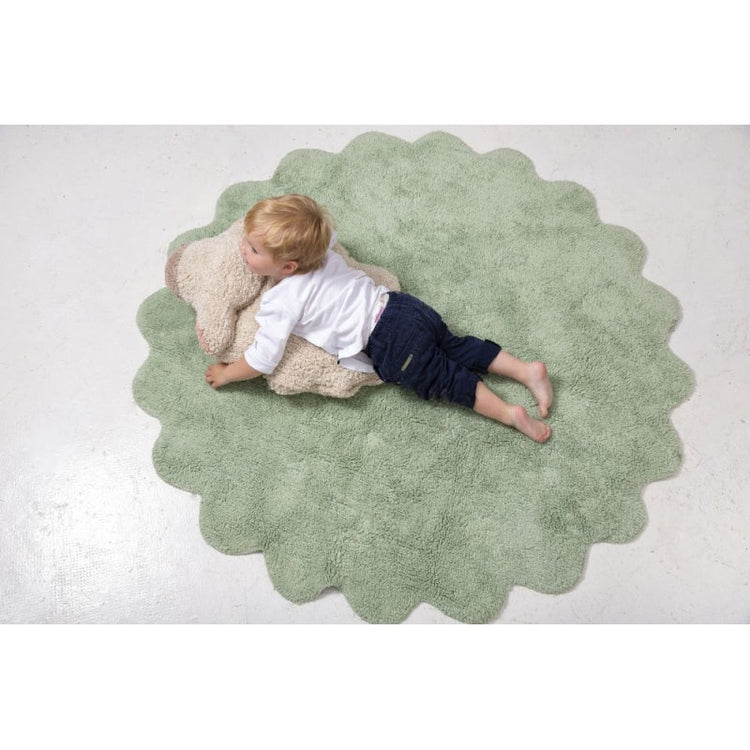 Lorena Canals. Washable Ruge Puffy Sheep with cushion (light green) 140