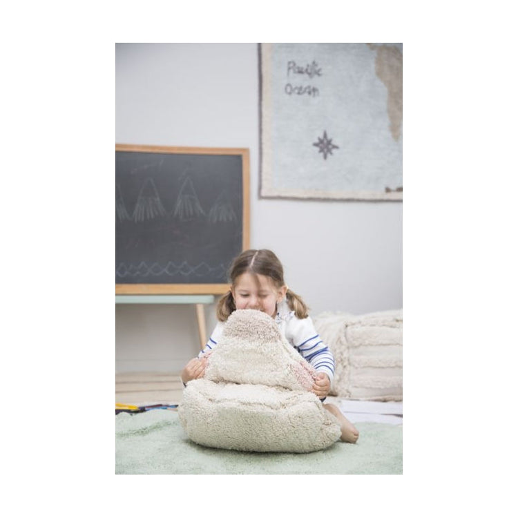 Lorena Canals. Washable Ruge Puffy Sheep with cushion (light green) 140
