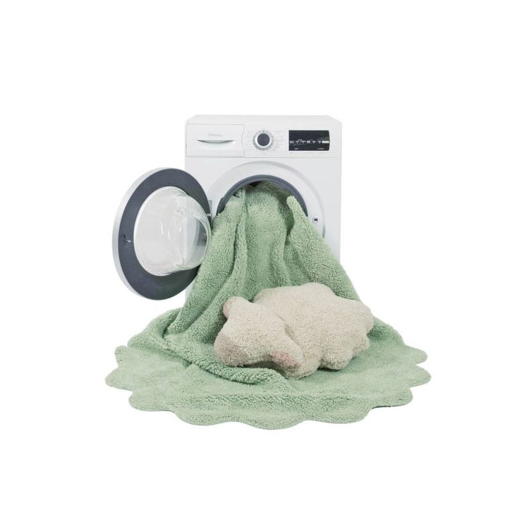 Lorena Canals. Washable Ruge Puffy Sheep with cushion (light green) 140