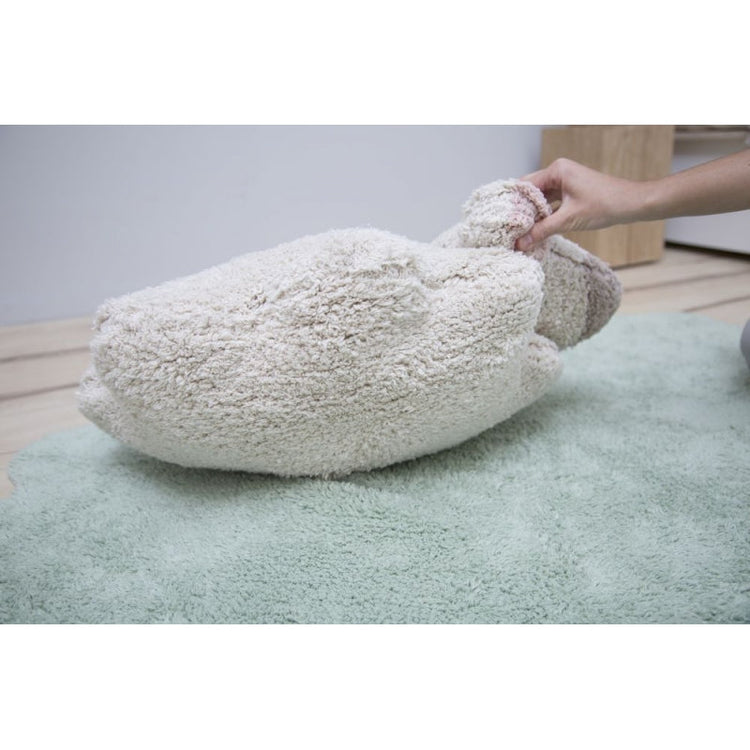 Lorena Canals. Washable Ruge Puffy Sheep with cushion (light green) 140