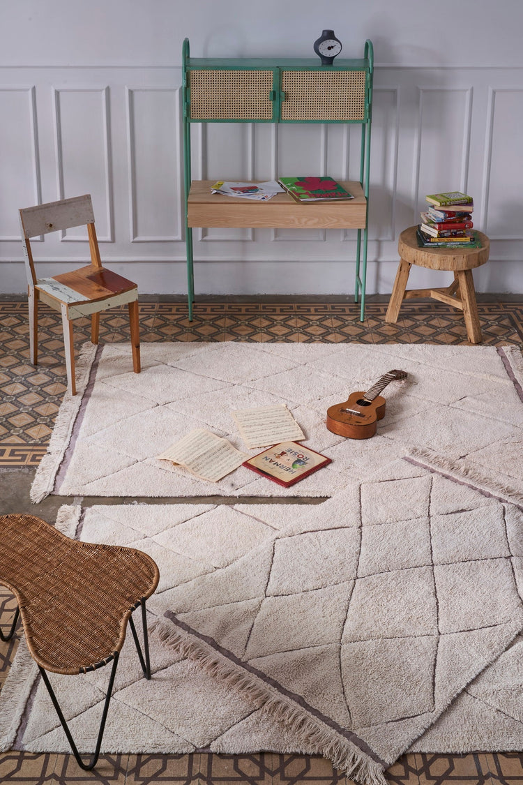 Lorena Canals. RugCycled Washable Rug Bereber XS. 90X130