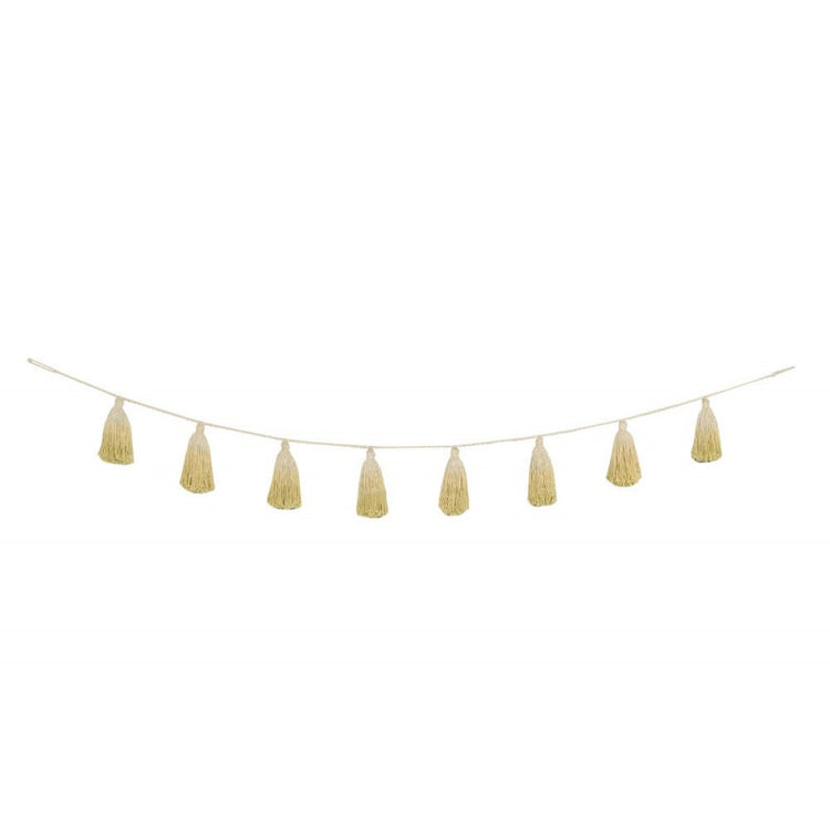 Lorena Canals. Garland Ponpon Tie-Dye (yellow)