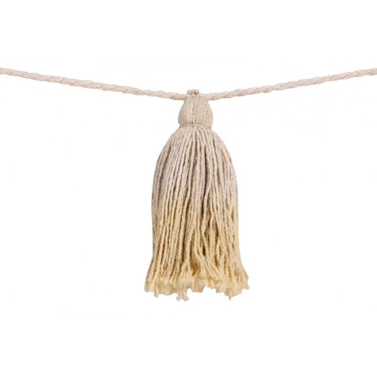 Lorena Canals. Garland Ponpon Tie-Dye (yellow)