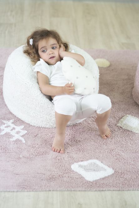 Lorena Canals. Πουφ Chill Ivory 20x50x50