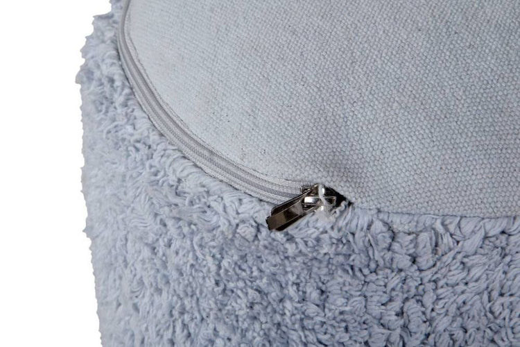 Lorena Canals. Pouf Marshmallow round Light Blue 27x18