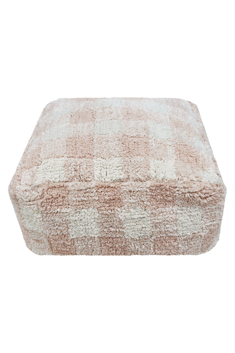 Lorena Canals. Pouf Vichy Rose