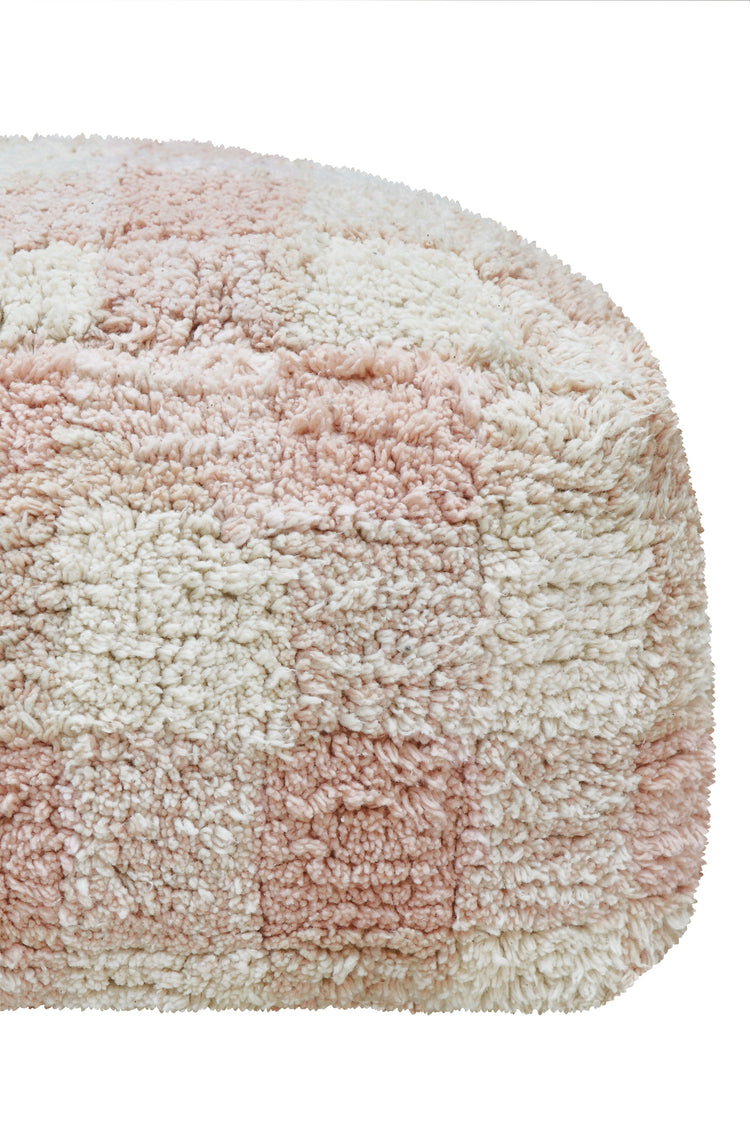 Lorena Canals. Pouf Vichy Rose