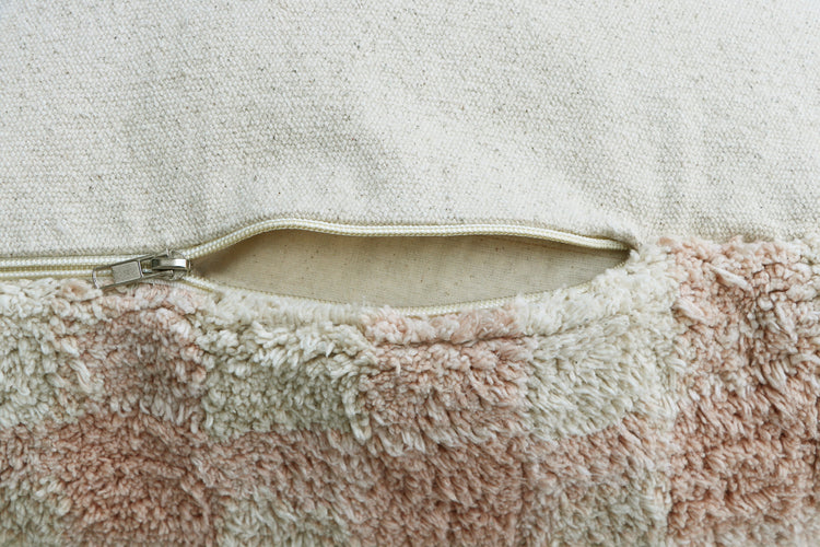 Lorena Canals. Pouf Vichy Rose