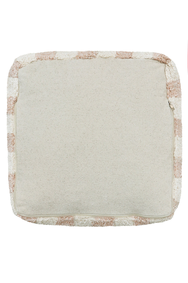 Lorena Canals. Pouf Vichy Rose