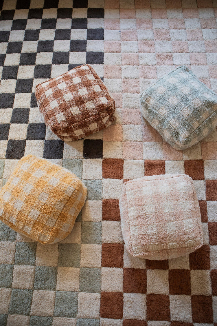 Lorena Canals. Pouf Vichy Toffee