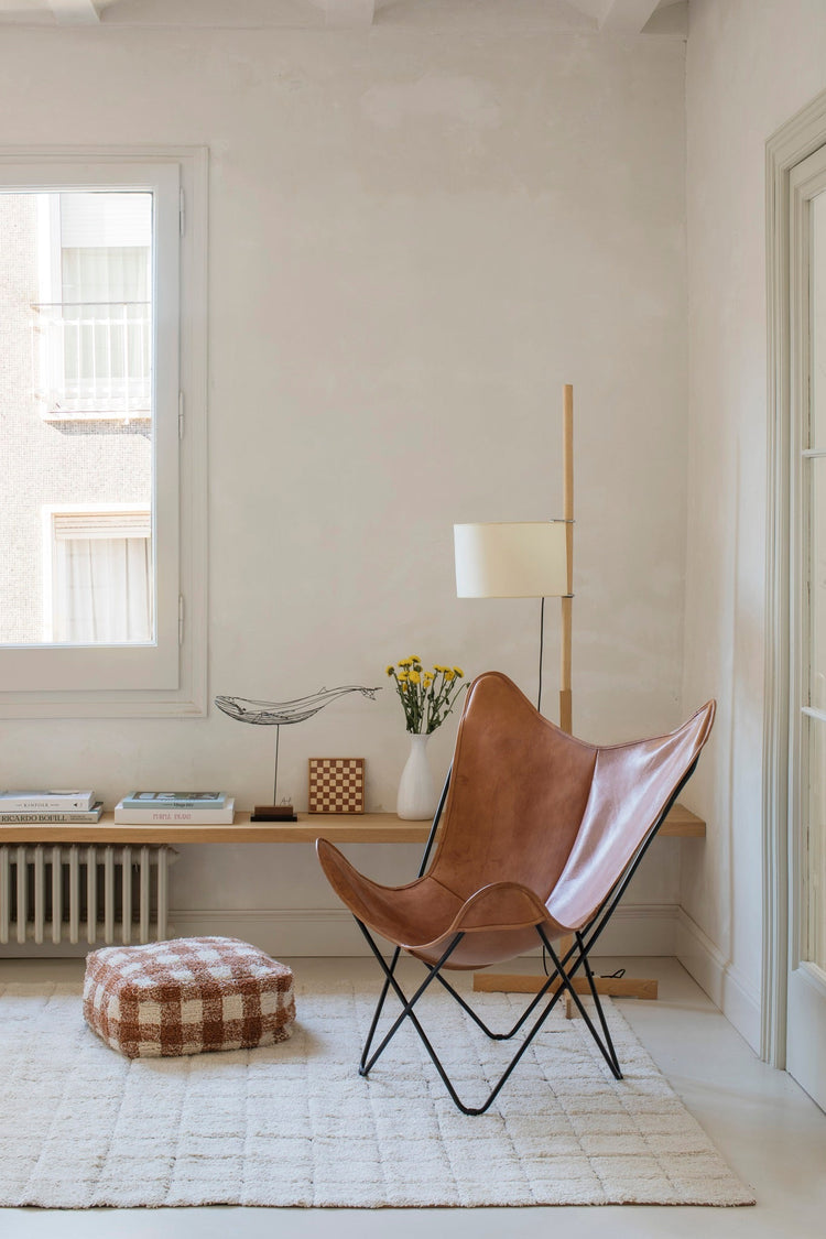 Lorena Canals. Pouf Vichy Toffee