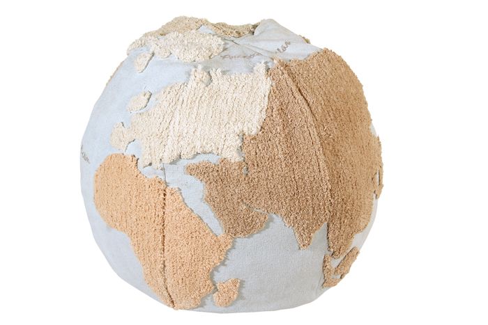 Lorena Canals. Pouf World Map 45Χ50