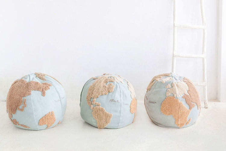 Lorena Canals. Pouf World Map 45Χ50