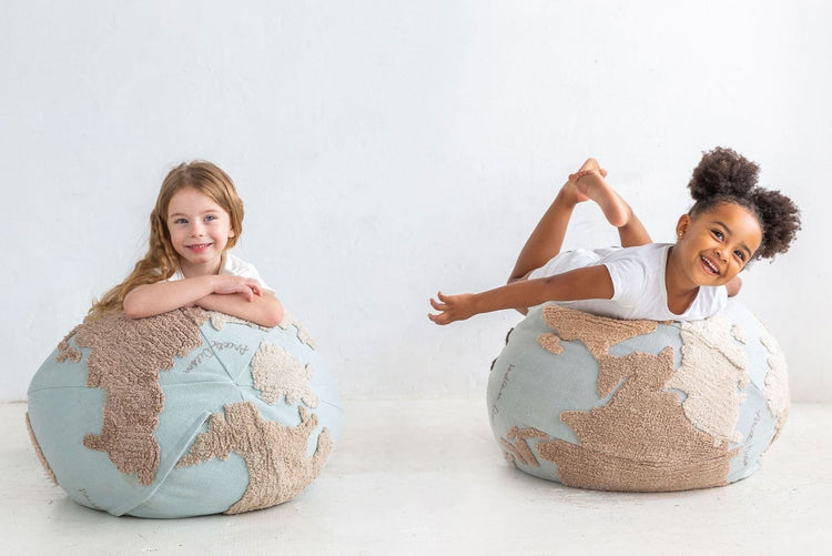 Lorena Canals. Pouf World Map 45Χ50
