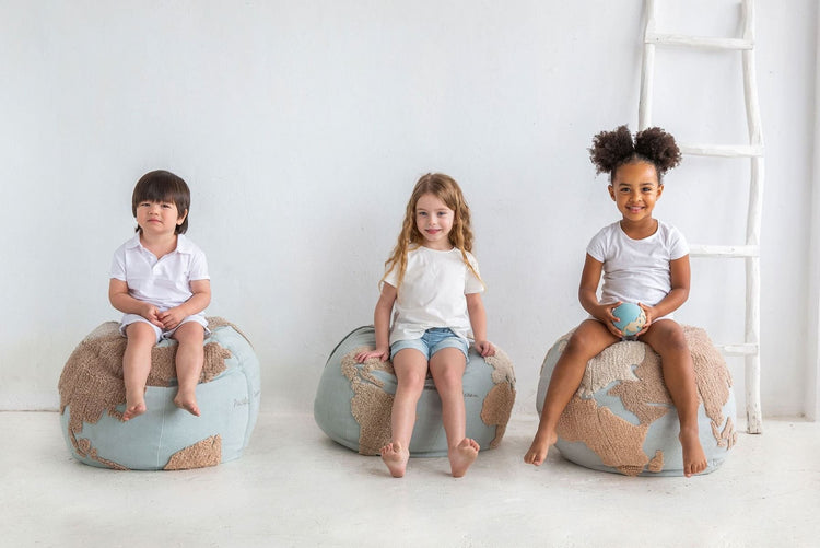 Lorena Canals. Pouf World Map 45Χ50