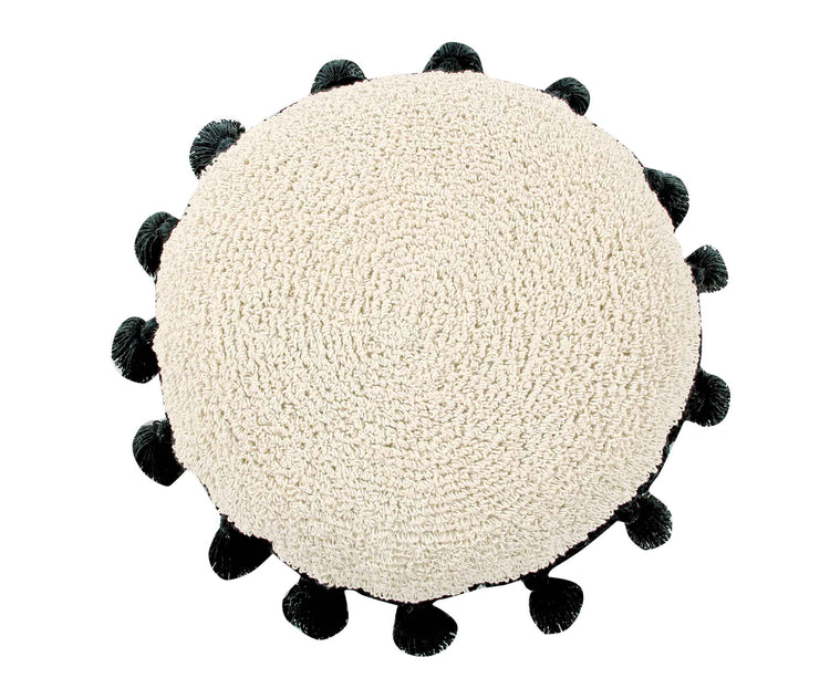 Lorena Canals. Floor Cushion Circle Black