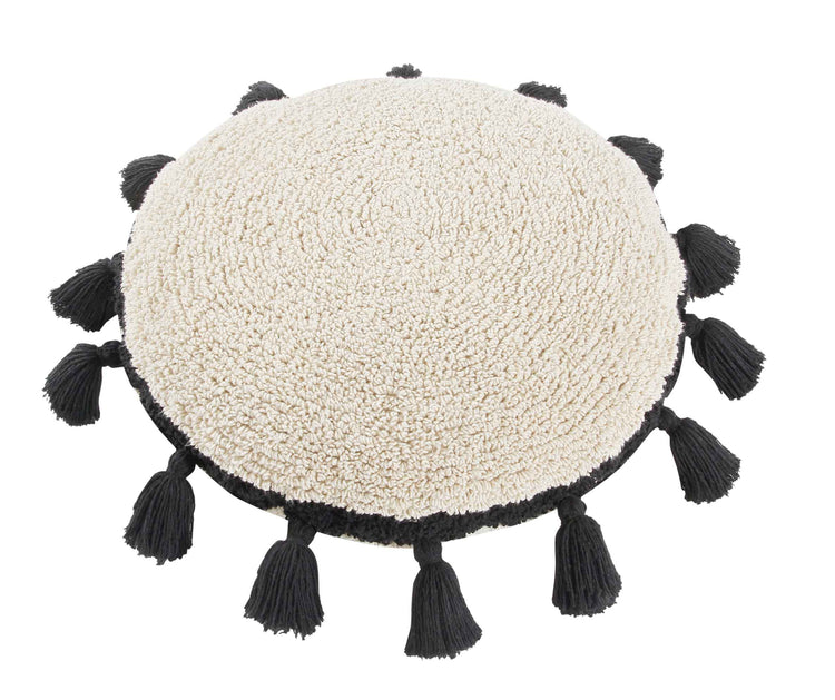 Lorena Canals. Floor Cushion Circle Black