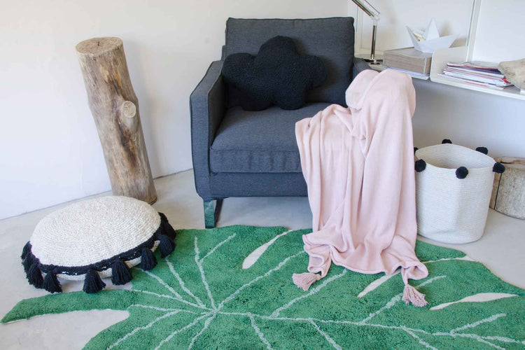 Lorena Canals. Floor Cushion Circle Black