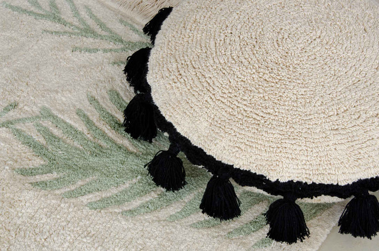 Lorena Canals. Floor Cushion Circle Black