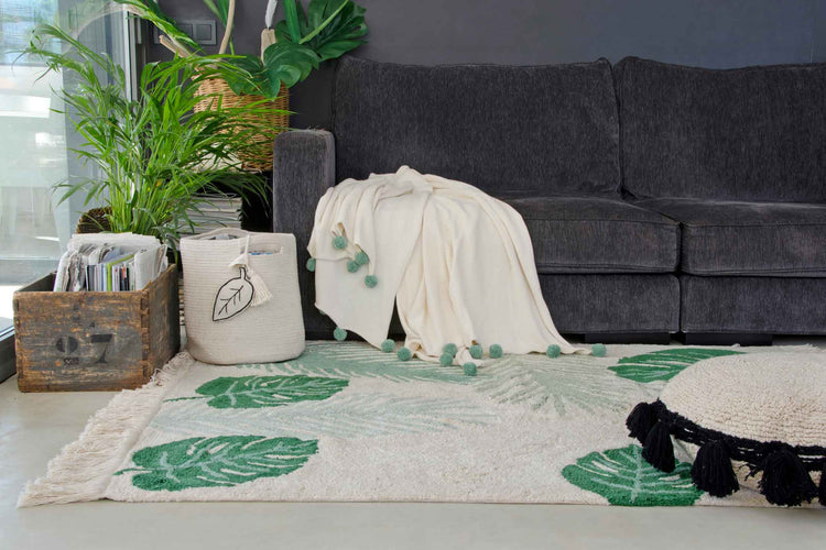 Lorena Canals. Floor Cushion Circle Black