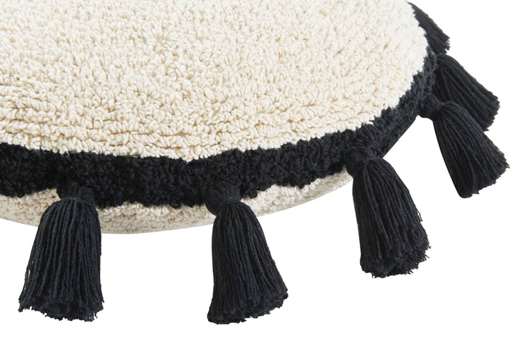 Lorena Canals. Floor Cushion Circle Black