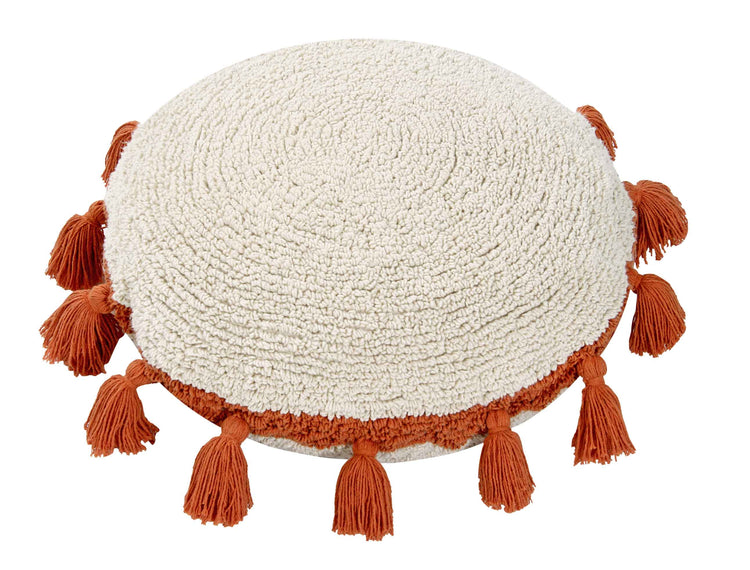 Lorena Canals. Floor Cushion Circle Terracota