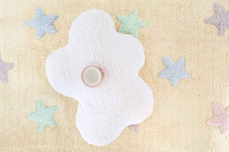 Lorena Canals. Cushion Cloud-shaped white