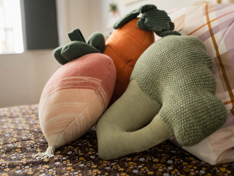 Lorena Canals. Knitted Cushion Ramona the radish