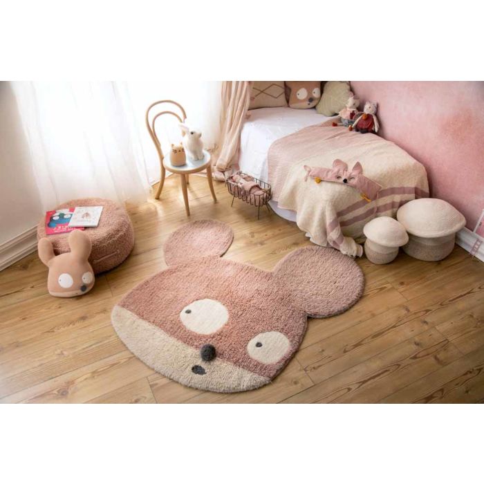 Lorena Canals. Woolable Rug Miss Mighty Mouse 100x120 cm