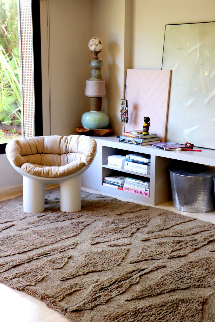 Lorena Canals. Woolable Rug Enkang Acacia Wood. 170x240 cm