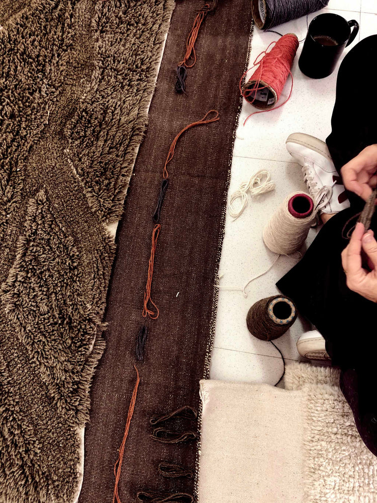 Lorena Canals. Woolable Rug Enkang Acacia Wood. 170x240 cm
