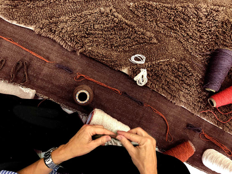Lorena Canals. Woolable Rug Enkang Acacia Wood. 170x240 cm