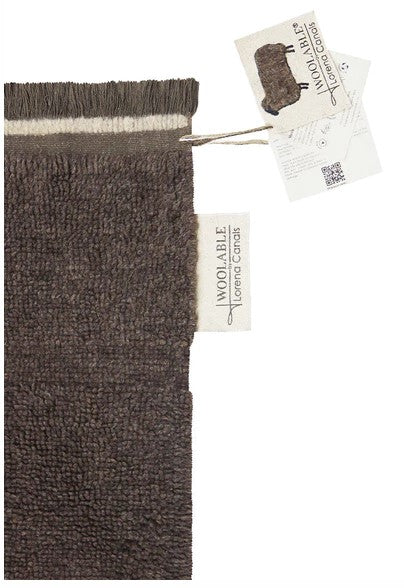 Lorena Canals. Χαλί δωματίου Woolable Steppe - Sheep Brown 80 x 140 εκ.