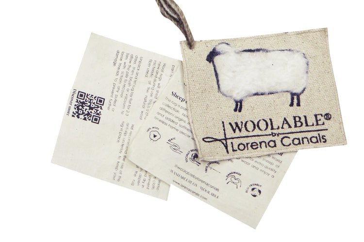 Lorena Canals. Χαλί δωματίου Woolable Steppe - Sheep White 80 x 140 εκ.