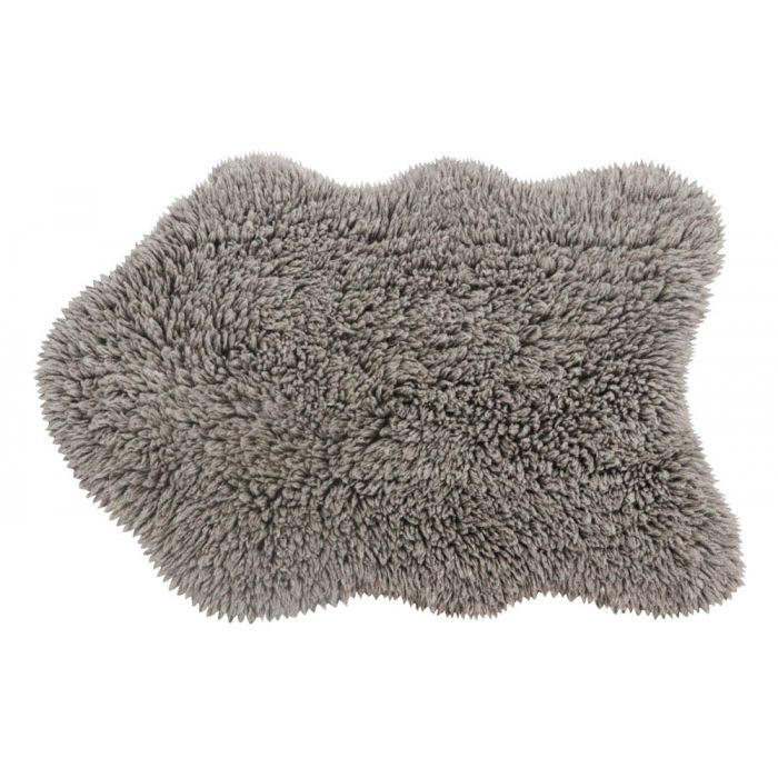 Lorena Canals. Woolable Rug Woolly - Sheep Grey 75 x 110 cm