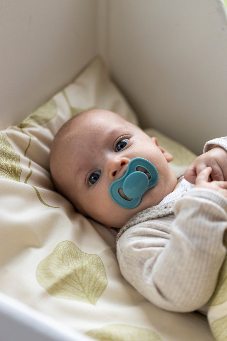 LULLABY PLANET. Σετ 2 πιπίλες σιλικόνης Oρθοδοντικές Size 2 - Ocean Teal & Dove Blue