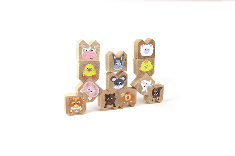 MILANIWOOD. Upside-Down Animals - Farm new
