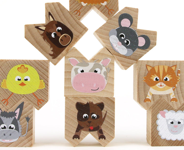 MILANIWOOD. Upside-Down Animals - Farm new
