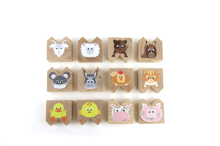 MILANIWOOD. Upside-Down Animals - Farm new