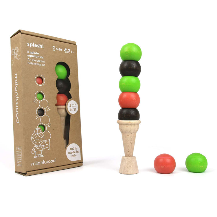 MILANIWOOD. Spash! An ice cream balancing acts