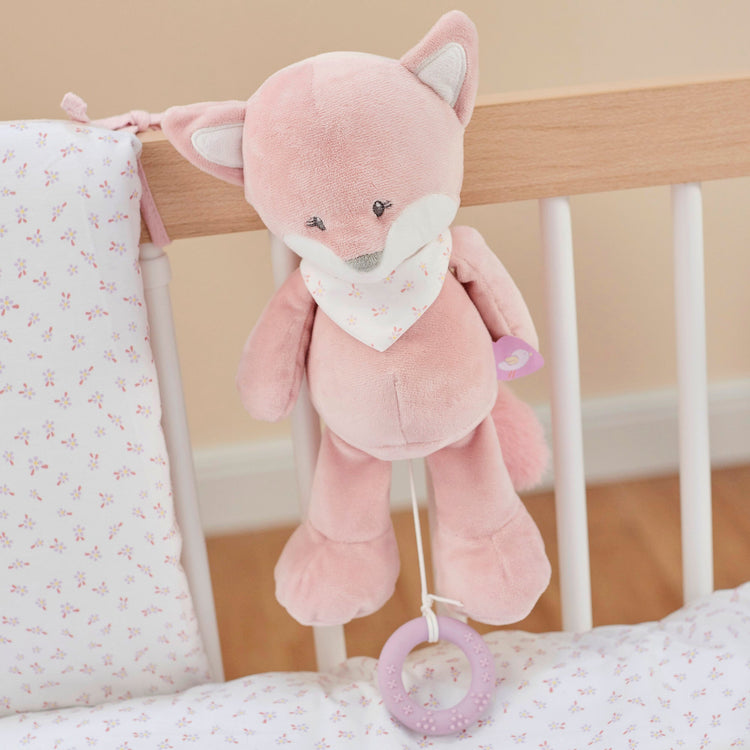 ALICE & POMME. Mini musical cuddly fox Alice