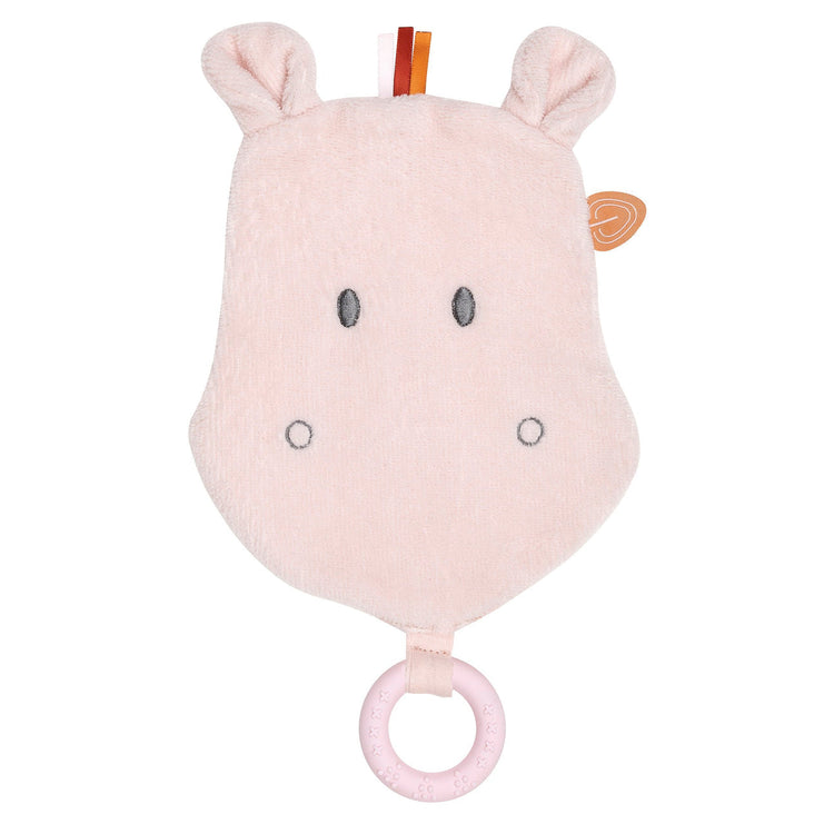 Comforter Doudou with Silicon Teether Hippo Susie and Bonnie