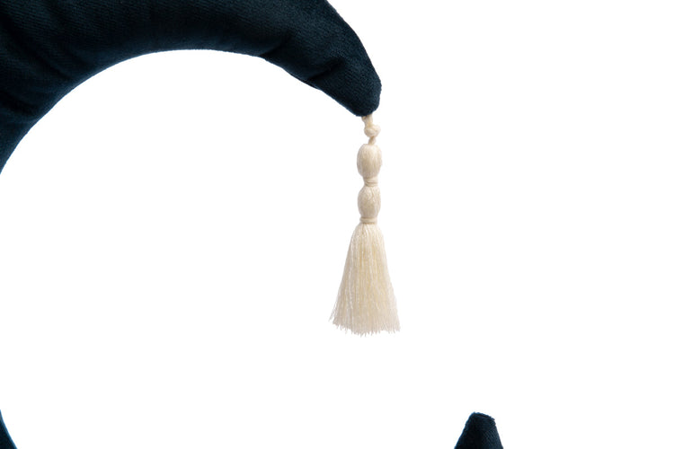 VELVET. Pierrot Moon Velvet Cushion Night Blue