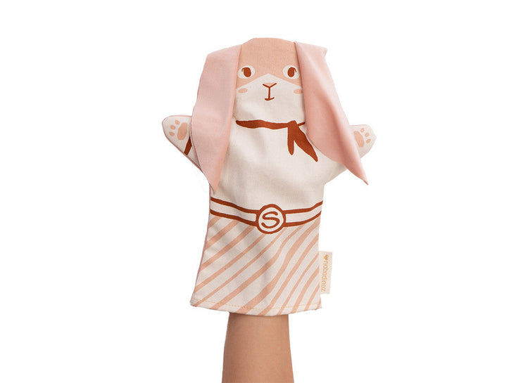 VELVET. Bunny Hand Puppet