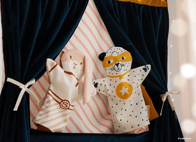 VELVET. Bunny Hand Puppet