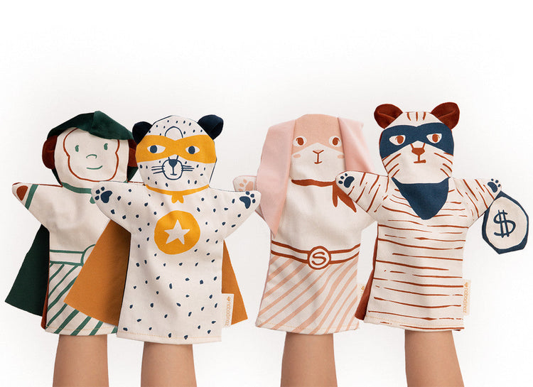 VELVET. Bunny Hand Puppet