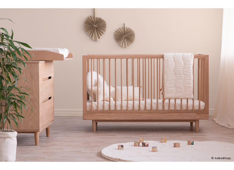 PURE. Oak Wood Evolving Crib